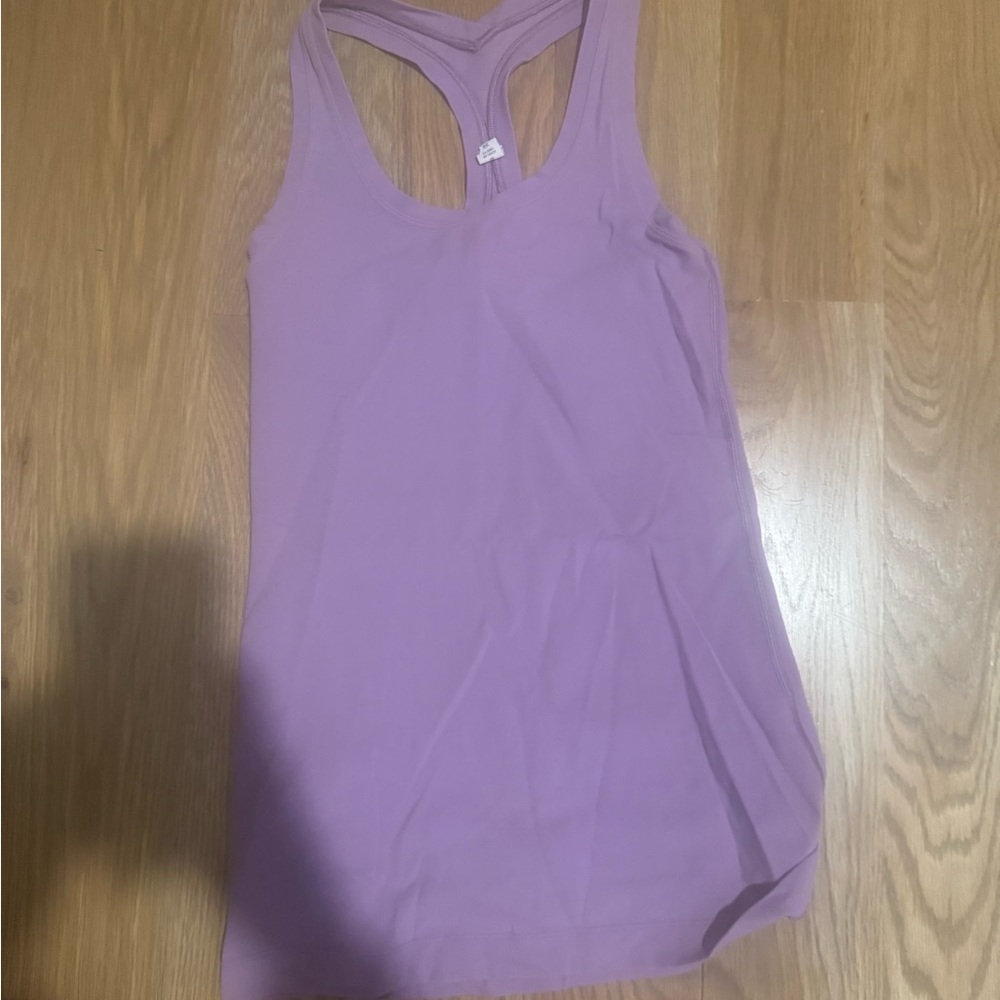 Lululemon Athletica Purple Fitted Backless Tank Top